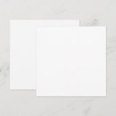5,25" quadratische Notizkarte & Umschlag Mitteilungskarte (Vorne/Hinten)