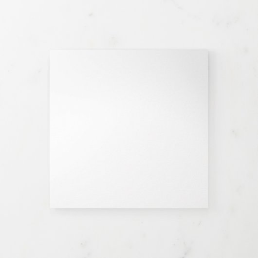 5,25" Sq. Einladung der vertikalen Dreifachschrift (Cover)