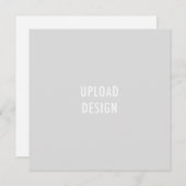 5.25 Square-Flachkarte - Design hochladen Einladung (Vorne/Hinten)
