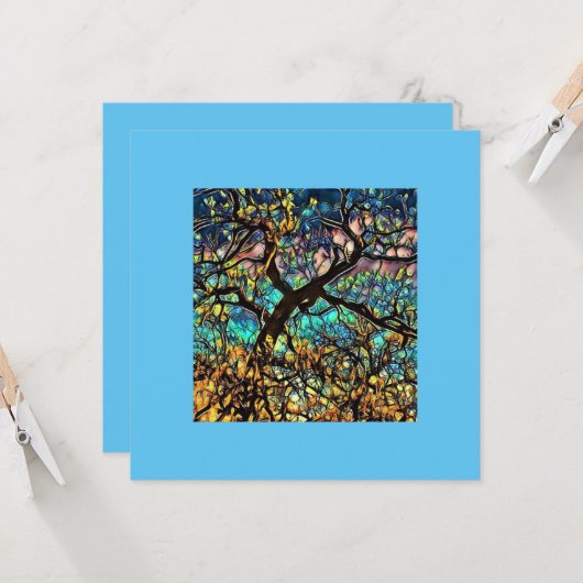 5,25" x 5,25" Flachkarte (Vorderseite/Rückseite Beispiel)