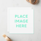 5,25" x 5,25" Flachnotierkarte Mitteilungskarte (Vorderseite/Rückseite Beispiel)