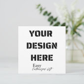 5,25" x 5,25"-Portraitkarte Einladung (Stehend Vorderseite)