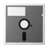5,25-Zoll-Diskette - alte Computerdiskette Fliese (Vorderseite)