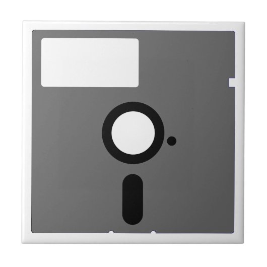 5,25-Zoll-Diskette - alte Computerdiskette Fliese (Vorderseite)
