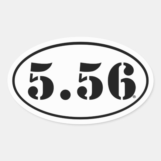 5,56 Aufkleber (Vorderseite)