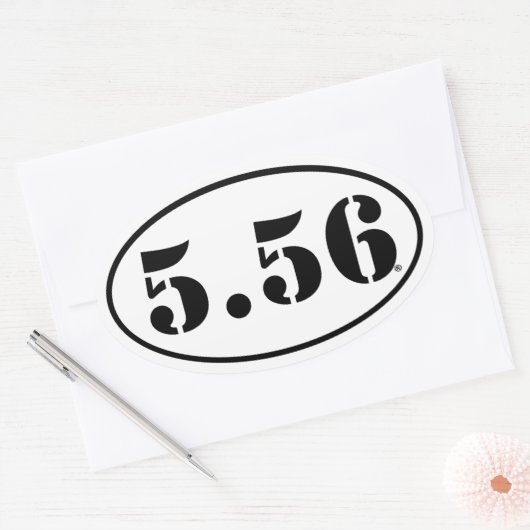 5,56 Aufkleber (Umschlag)