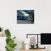 5:5 Siehe, der Löwe Poster (Heimbüro)