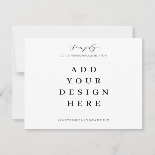 5,5"x4,25"-Karten, Druck Mitteilungskarte (Vorderseite)