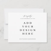 5,5"x4,25"-Karten, Druck Mitteilungskarte (Rückseite)