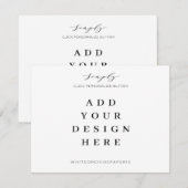 5,5"x4,25"-Karten, Druck Mitteilungskarte (Vorne/Hinten)