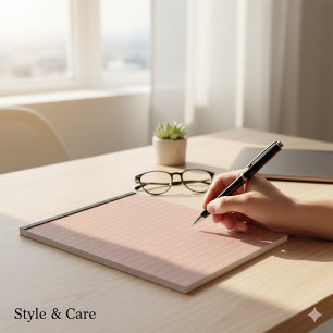 5,5" x 6" Kompakter Notepad mit 40 Seiten mit Lind Notizblock