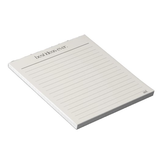 5,5" x 6" Notepad - 40 Seiten Notizblock (angewinkelt)