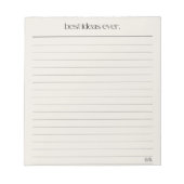 5,5" x 6" Notepad - 40 Seiten Notizblock (Vorderseite)