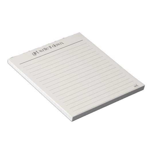 5,5" x 6" Notepad - 40 Seiten Notizblock (angewinkelt)