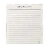 5,5" x 6" Notepad - 40 Seiten Notizblock (Vorderseite)