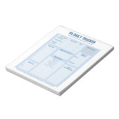 5,5" x 6" Notepad - 40 Seiten Notizblock (Rotiert)