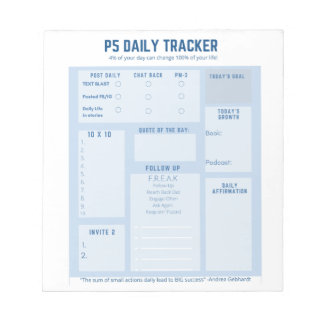 5,5" x 6" Notepad - 40 Seiten Notizblock