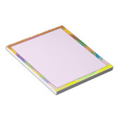5,5" x 6" Notepad - mehrfarbiger Swirl Notizblock (angewinkelt)