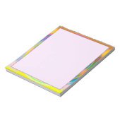 5,5" x 6" Notepad - mehrfarbiger Swirl Notizblock (Rotiert)