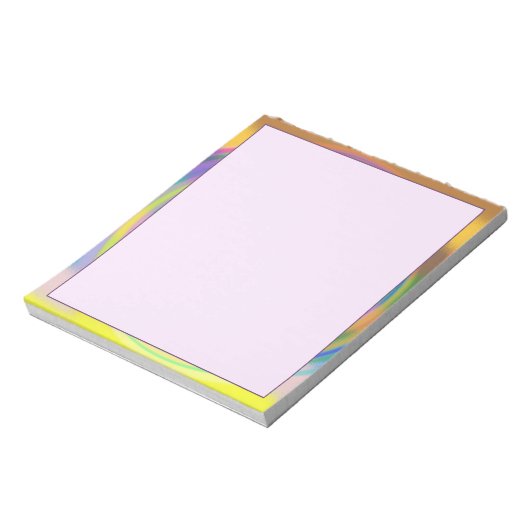 5,5" x 6" Notepad - mehrfarbiger Swirl Notizblock (Rotiert)
