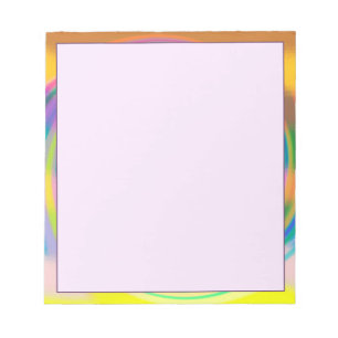 5,5" x 6" Notepad - mehrfarbiger Swirl Notizblock