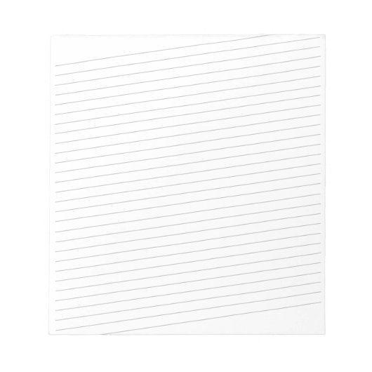 5,5" x 6" Notepad mit diagonalen Linien - 40 Seite Notizblock (Vorderseite)