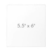 5,5" x 6" notizblock (Vorderseite)
