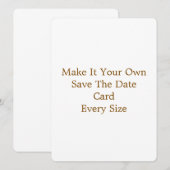 5,5" x 7,5" Save The Date Karte (Vorne/Hinten)