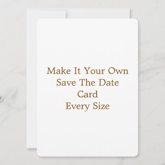 5,5" x 7,5" Save The Date Karte (Vorderseite)