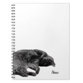 5,5" x 8,5" Black Cat Spiral-Hardcover-Notebook Notizblock (Vorderseite)