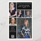 5,5 x 8,5" Modern 6-Foto-Comp-Karte (Rückseite)