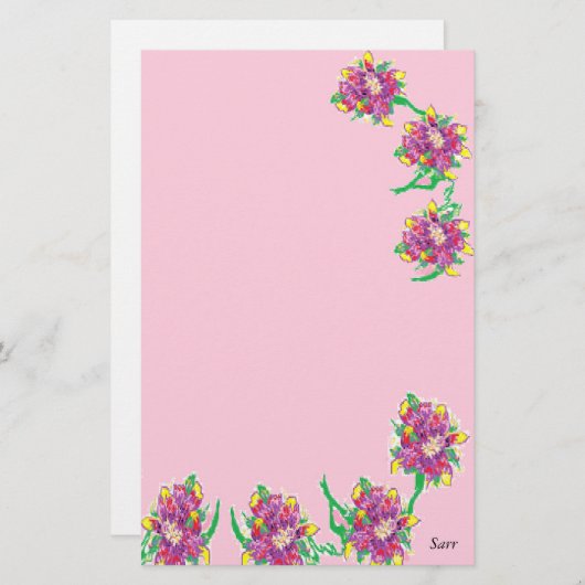 5,5" x 8,5" Stationery/Asiatische Liege Briefpapier (Vorne/Hinten)