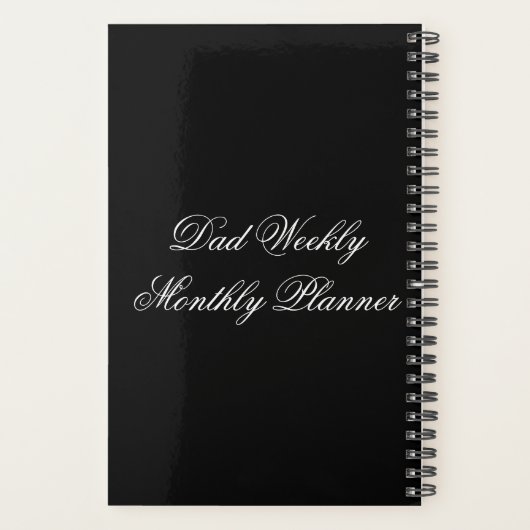 5,5" x 8 5" Wendelplaner wöchentlich/monatlich Planer (Rückseite)