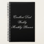 5,5" x 8 5" Wendelplaner wöchentlich/monatlich Planer (Vorderseite)