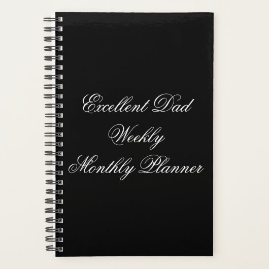 5,5" x 8 5" Wendelplaner wöchentlich/monatlich Planer (Vorderseite)