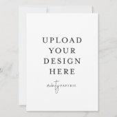 5,5 Zoll x 7,5 Zoll Einladung - Portrait (Rückseite)