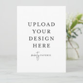 5,5 Zoll x 7,5 Zoll Einladung - Portrait (Stehend Vorderseite)