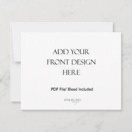 5,5x4,25" Doppelseitige Landschaftskartendruckerei Mitteilungskarte