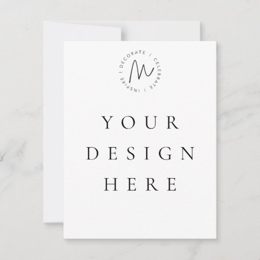 5.5x4.25 Flachkarte Mitteilungskarte (Vorderseite)