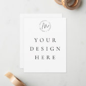 5.5x4.25 Flachkarte Mitteilungskarte (Vorderseite/Rückseite Beispiel)