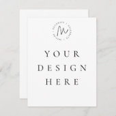 5.5x4.25 Flachkarte Mitteilungskarte (Vorne/Hinten)