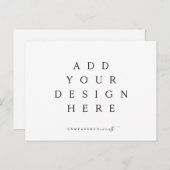 5,5x4,25" Horizontaler Postkartendruck Postkarte (Vorne/Hinten)