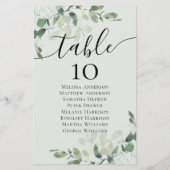 5,5x8,5" Eukalyptus-Hochzeitstabelle (Rückseite)