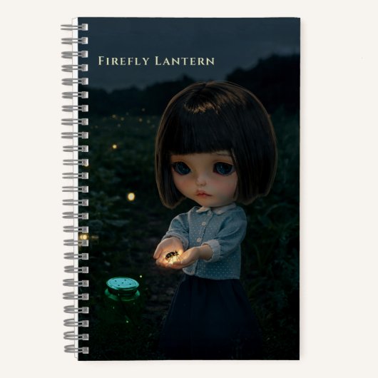 5.5x8.5 Journal: Firefly Lantern Notizblock (Vorderseite)