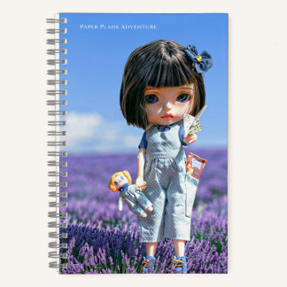 5.5x8.5 Journal: Paper Plane Adventure Notizblock