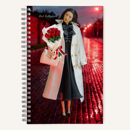 5.5x8.5 Journal: Red Reflection Notizblock (Vorderseite)
