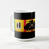 5/60th Service-Band-Tasse Inf Vietnam Kaffeetasse (Vorderseite Links)