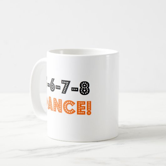5-6-7-8 Tanz Kaffeetasse (Vorderseite Links)