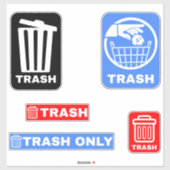 5 Abfallentsorgung Aufkleber (Blatt)