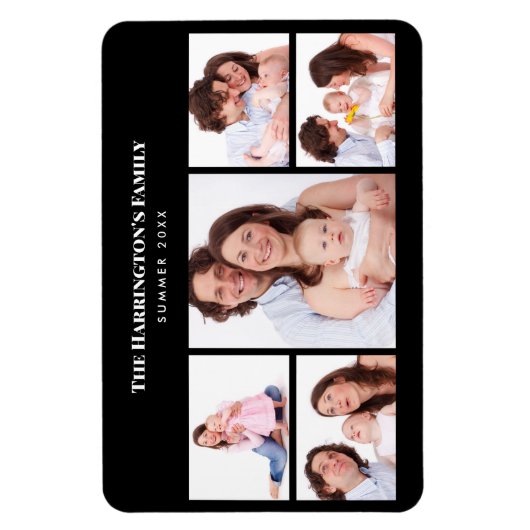 5 Abschnitte Benutzerdefiniertes Foto Einfache ele Magnet (Vertikal)